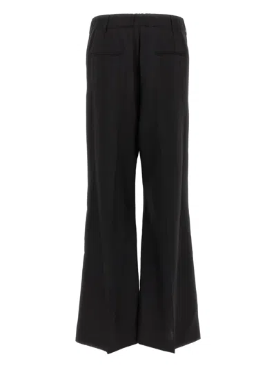 Marni Wide Leg Trousers With Back Pocket In Black