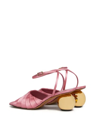 Marni Satin Sandals Camellia In Pink