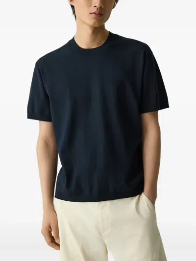 Theory Soris T-light Crewneck T-shirt In Blue