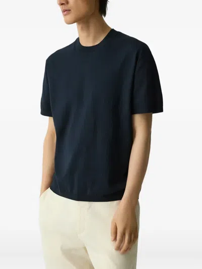 Theory Soris T-light Crewneck T-shirt In Blue