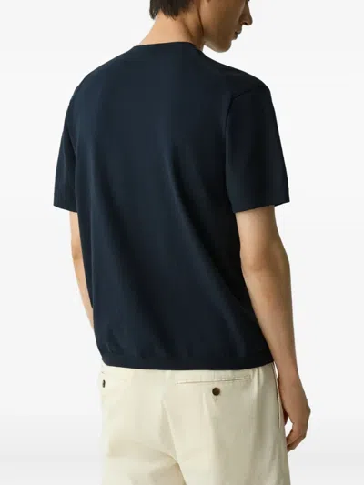 Theory Soris T-light Crewneck T-shirt In Blue