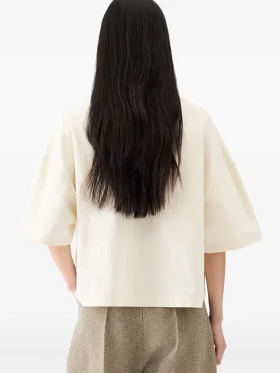 Jacquemus Le T-shirt Corto In Neutral