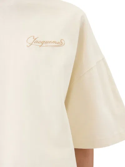 Jacquemus Le T-shirt Corto In Neutral