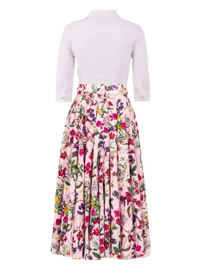 Samantha Sung Dior Leopard Aster Skirt In Multi