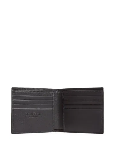 Dsquared2 Leather Wallet In Black