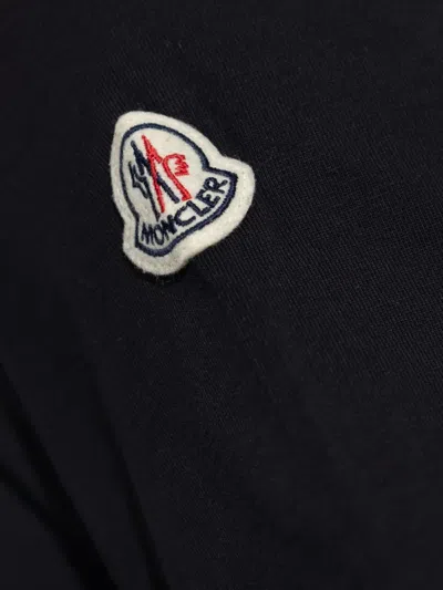 Moncler Cotton T-shirt Featuring Embroidered Patch