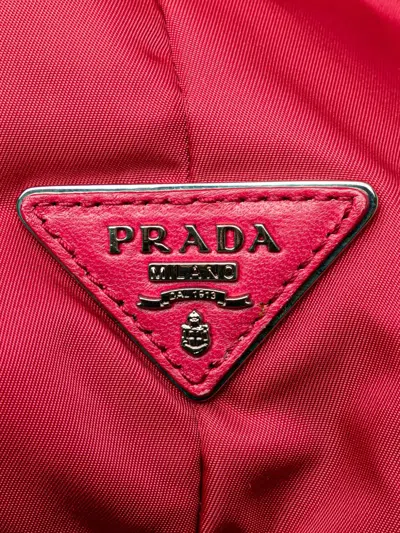 Pre-owned Prada 2000-2024 Tessuto Reversible Satchel In Pink