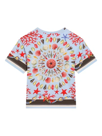 Dolce & Gabbana Shell-print T-shirt In White