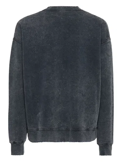 Dsquared2 Washed Grey Sweatshirt With Logo In Gray