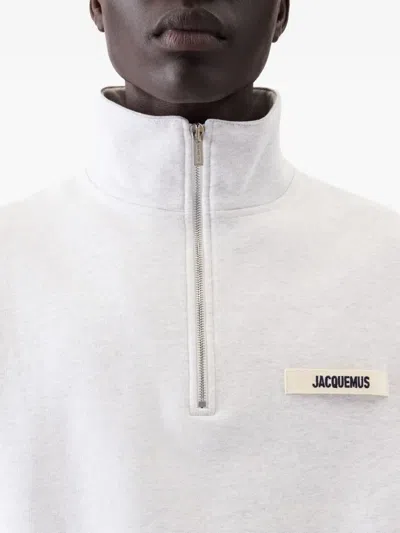 Jacquemus Le Camionneur Gros Grain Sweatshirt Light Beige In Neutrals