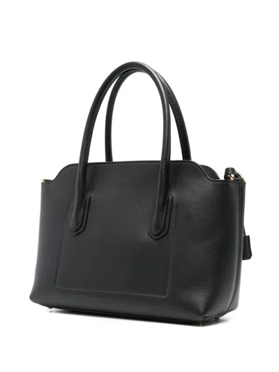 Tom Ford Medium Top Handle In Natural Grain Leather In Black