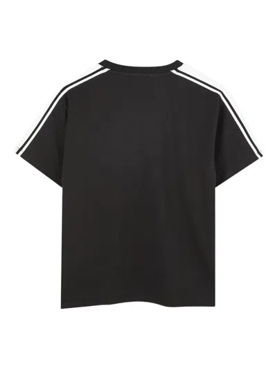 Kenzo Black T-shirt For Kids With Lucky Tiger In Black