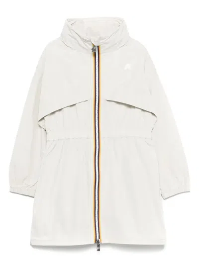 K-way P. Aube Memory Touch Jacket In White
