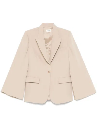 P.a.r.o.s.h Parosh Single-breasted Blazer Jacket In Neutral