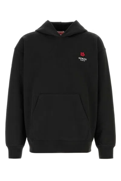 Kenzo Boke Flower Oversize Hoodie In Black
