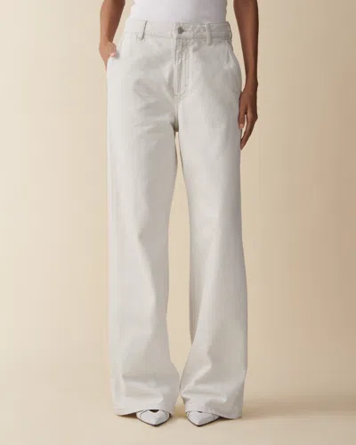 Jeanerica Belem Rigid Mid-rise Wide-leg Jeans In Grey