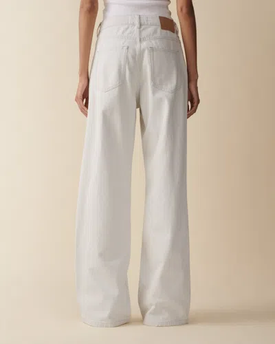 Jeanerica Belem Rigid Mid-rise Wide-leg Jeans In Grey