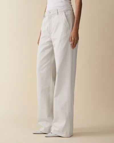 Jeanerica Belem Rigid Mid-rise Wide-leg Jeans In Grey