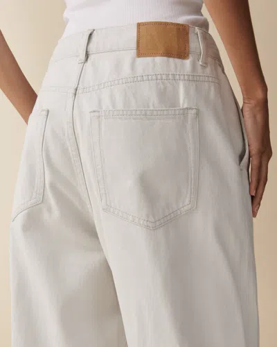 Jeanerica Belem Rigid Mid-rise Wide-leg Jeans In Grey