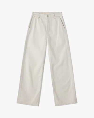 Jeanerica Belem Rigid Mid-rise Wide-leg Jeans In Grey