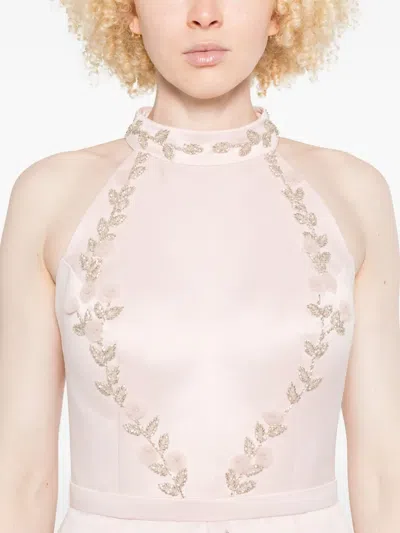 Aavva Floral-embroidered Gown