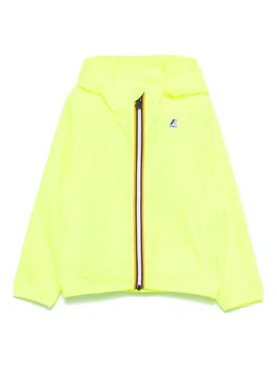 K-way Jacket  Kids Color Straw Yellow In Green
