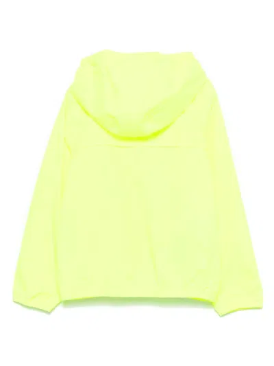 K-way Jacket  Kids Color Straw Yellow In Green