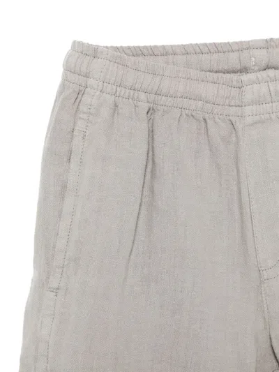 Il Gufo Linen Shorts Set In Gray