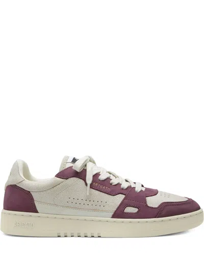 Axel Arigato Women Dice Lo Low-top Suede And Leather Sneakers In Purple