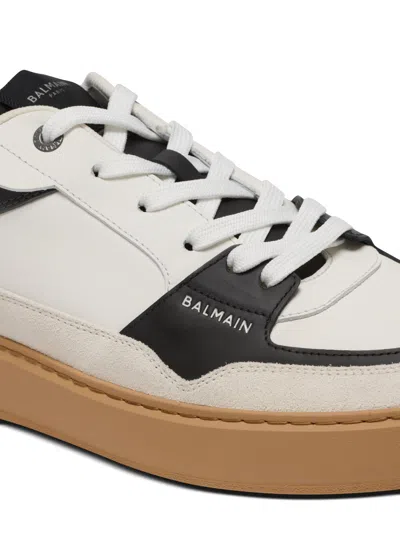 Balmain B Court Flip Low-top Sneakers In Gray