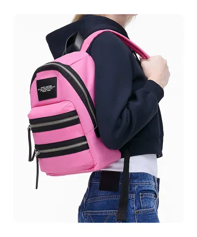 Marc Jacobs The Biker Nylon Medium Backpack In Pink