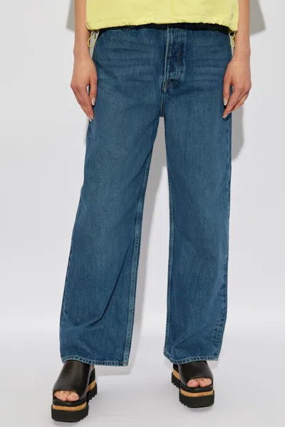 Samsoe & Samsoe Jeans With Belt Loops In Blue