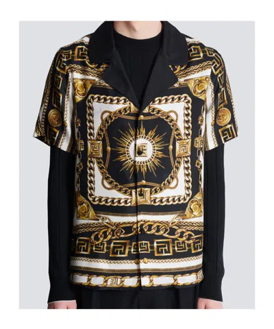 Balmain Shirt With Logo In Multi