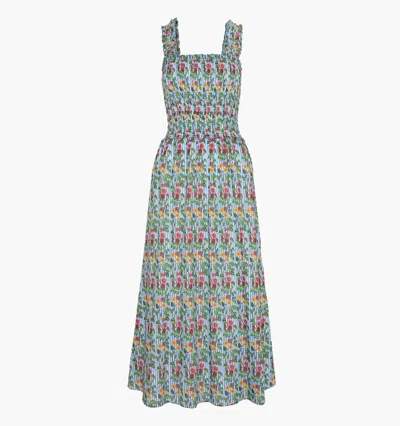 Hill House Home The Azalea Maxi Nap Dress Geranium Stripe In Multi