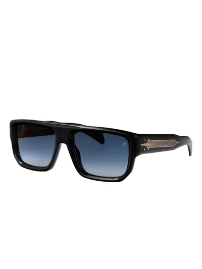 Eyewear By David Beckham Rectangle-frame Sunglasses In Black