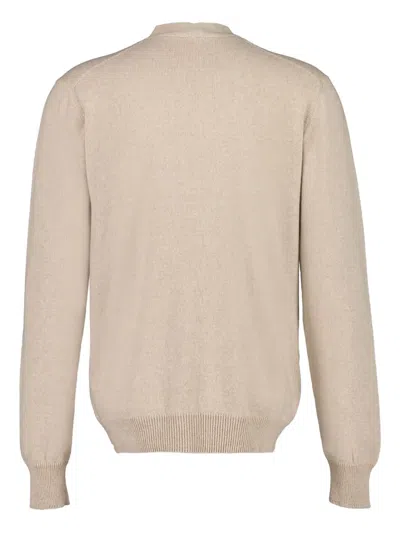Balmain Beige Eco-cashmere Cardigan In Neutral