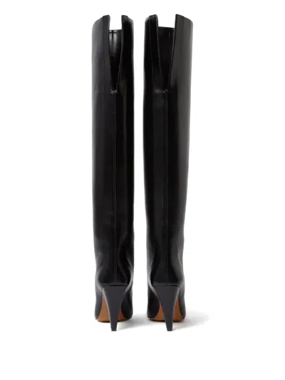 Stella Mccartney Stella Spur Knee-high Heeled Boots In Black