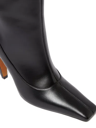 Stella Mccartney Stella Spur Knee-high Heeled Boots In Black