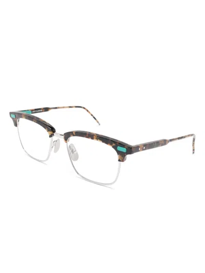 Thom Browne Square-frame Glasses In Multi
