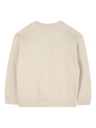 Kenzo Tiger-embroidered Crewneck Sweatshirt In Neutral