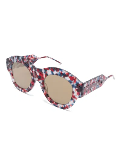 Thom Browne Round-frame Sunglasses In Multi