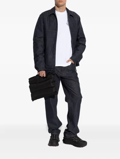 Moncler Zip-up Bomber Jacket In Black