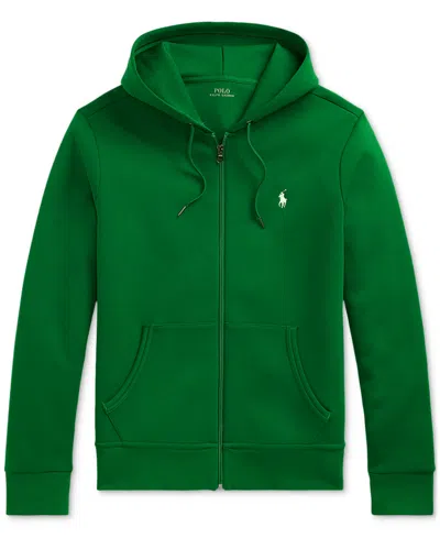 Polo Ralph Lauren Men's Double-knit Full-zip Hoodie In Green