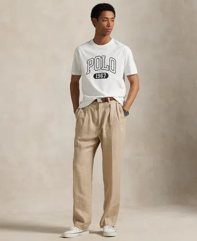 Polo Ralph Lauren Men's Classic-fit Jersey Graphic T-shirt In White