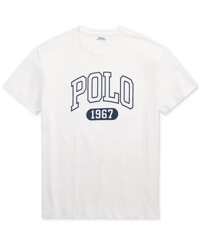 Polo Ralph Lauren Men's Classic-fit Jersey Graphic T-shirt In White