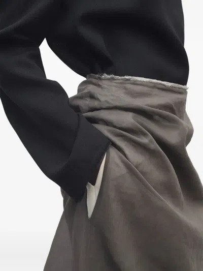 The Row Zaira Front-slit Maxi Skirt In Black