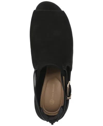 Giani Bernini Women's Gaell Leather Block Heel Peep Toe Shooties, Created For Macy's