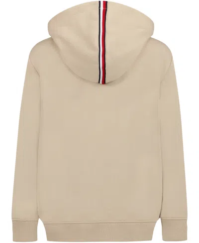 Tommy Hilfiger Big Boys Soft Essentials Full Zip Fleece Hoodie In Brown