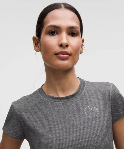 Lululemon Mile Maker Run Crew Graphic Mesh Short-sleeve Shirt