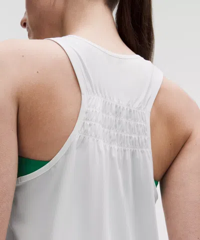 Lululemon Ruched Racerback Tank Top In White
